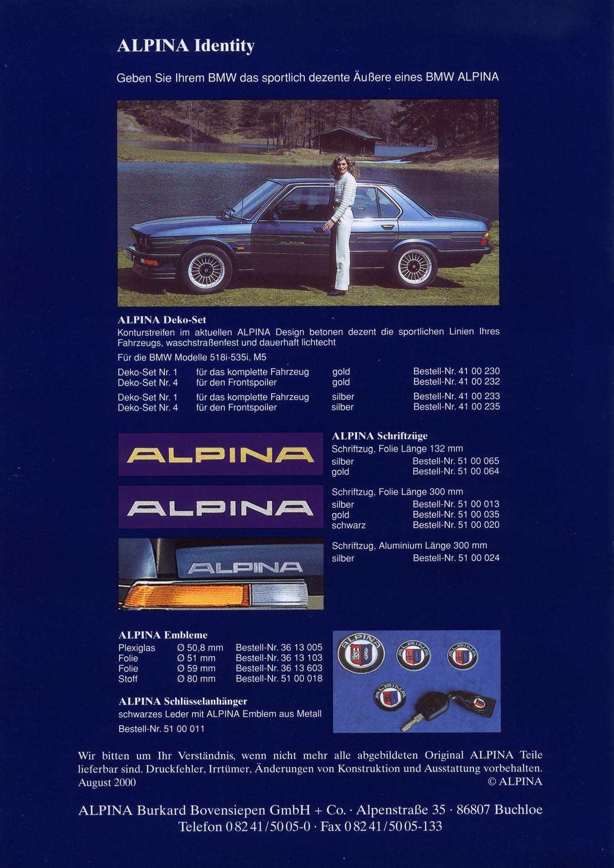 ALPINA BMW E28 — imagen 4 del catálogo oficial