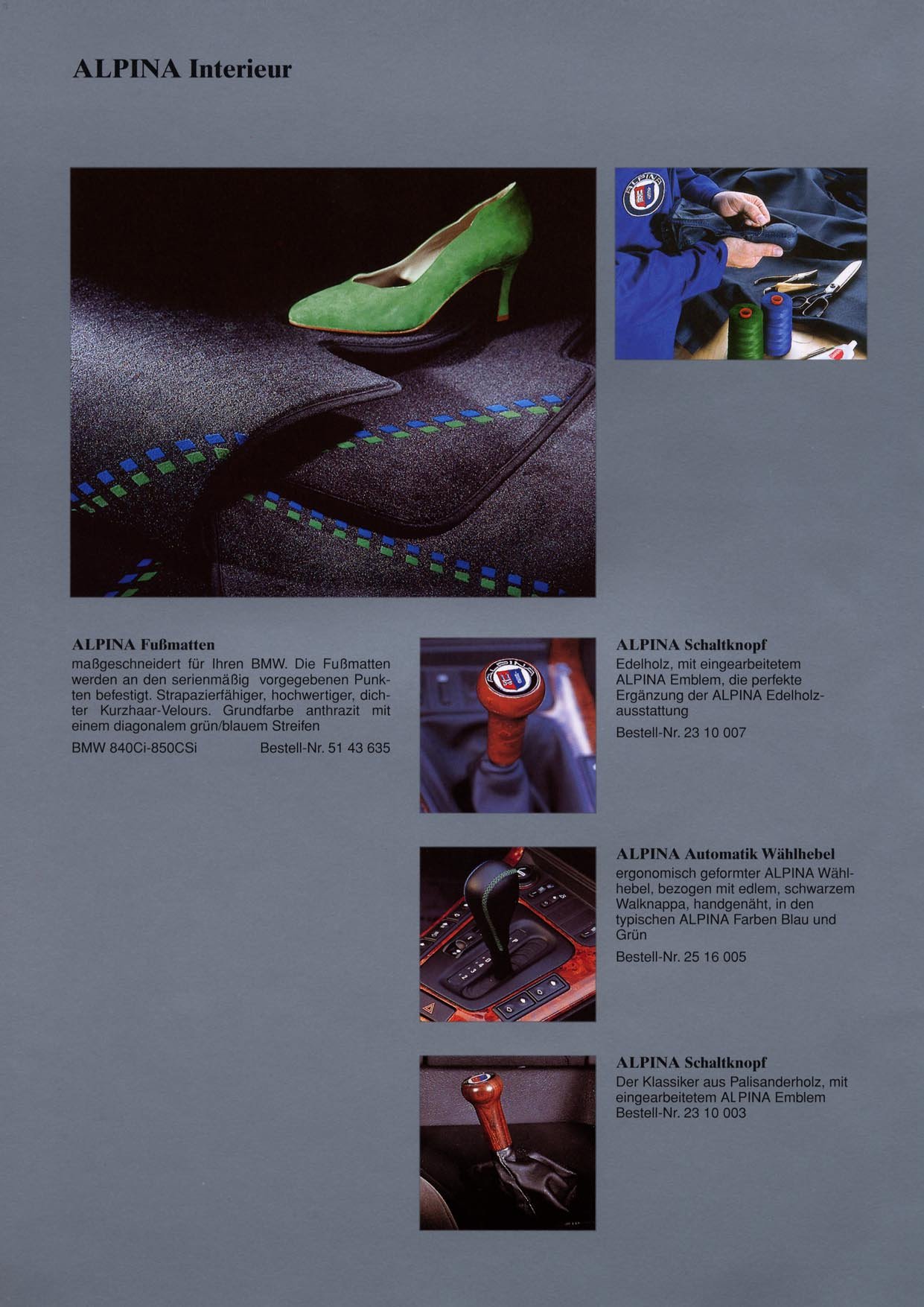 ALPINA BMW E31 — imagen 6 del catálogo oficial