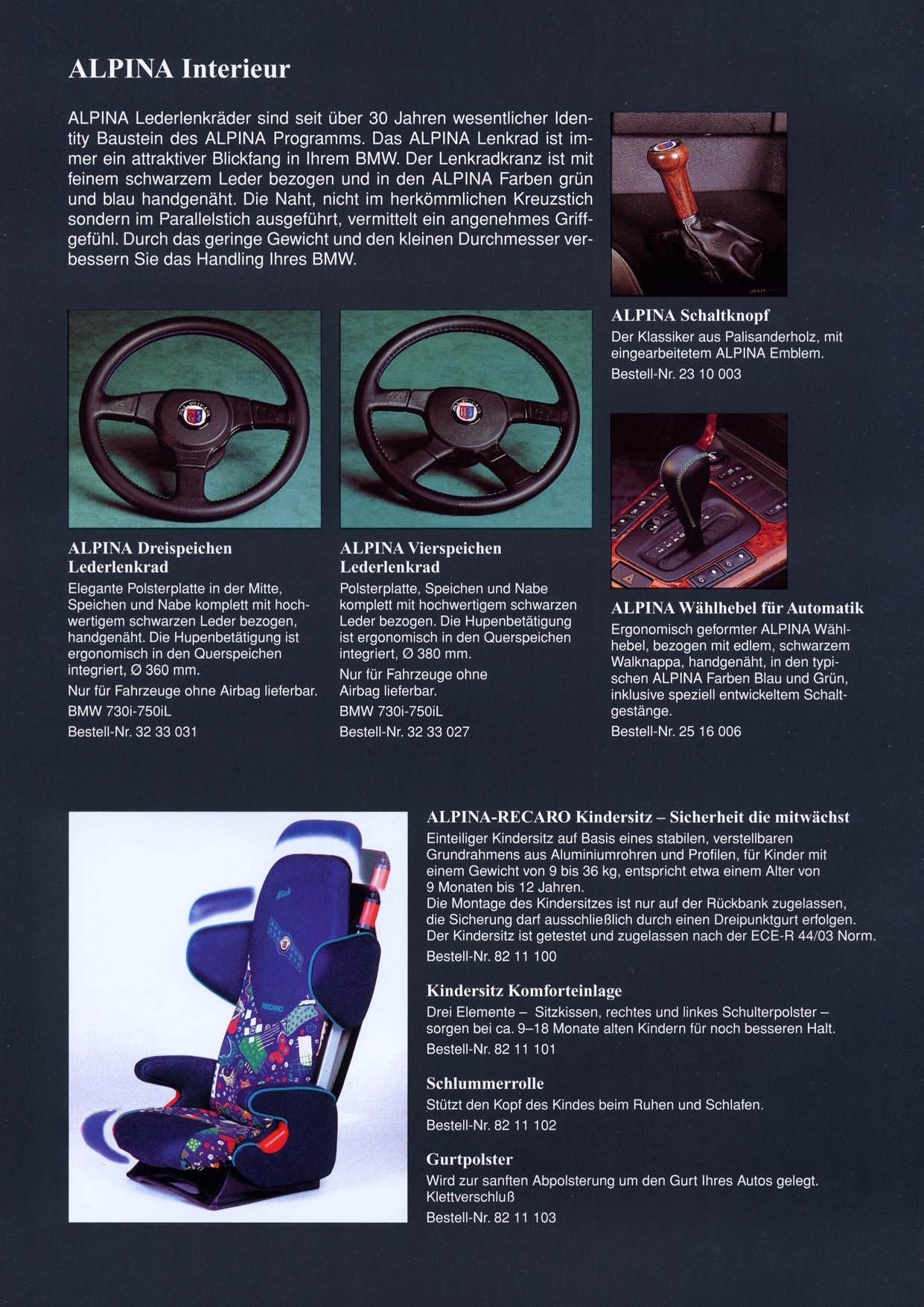ALPINA BMW E32 — imagen 6 del catálogo oficial